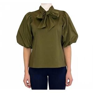 NEW CARTOLINA NANTUCKET perry blouse in olive